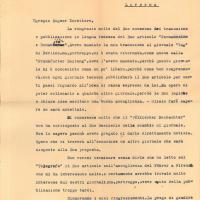 Lettera di Emmi Pfeiffer a Giovanni Ansaldo, 24-5-1938